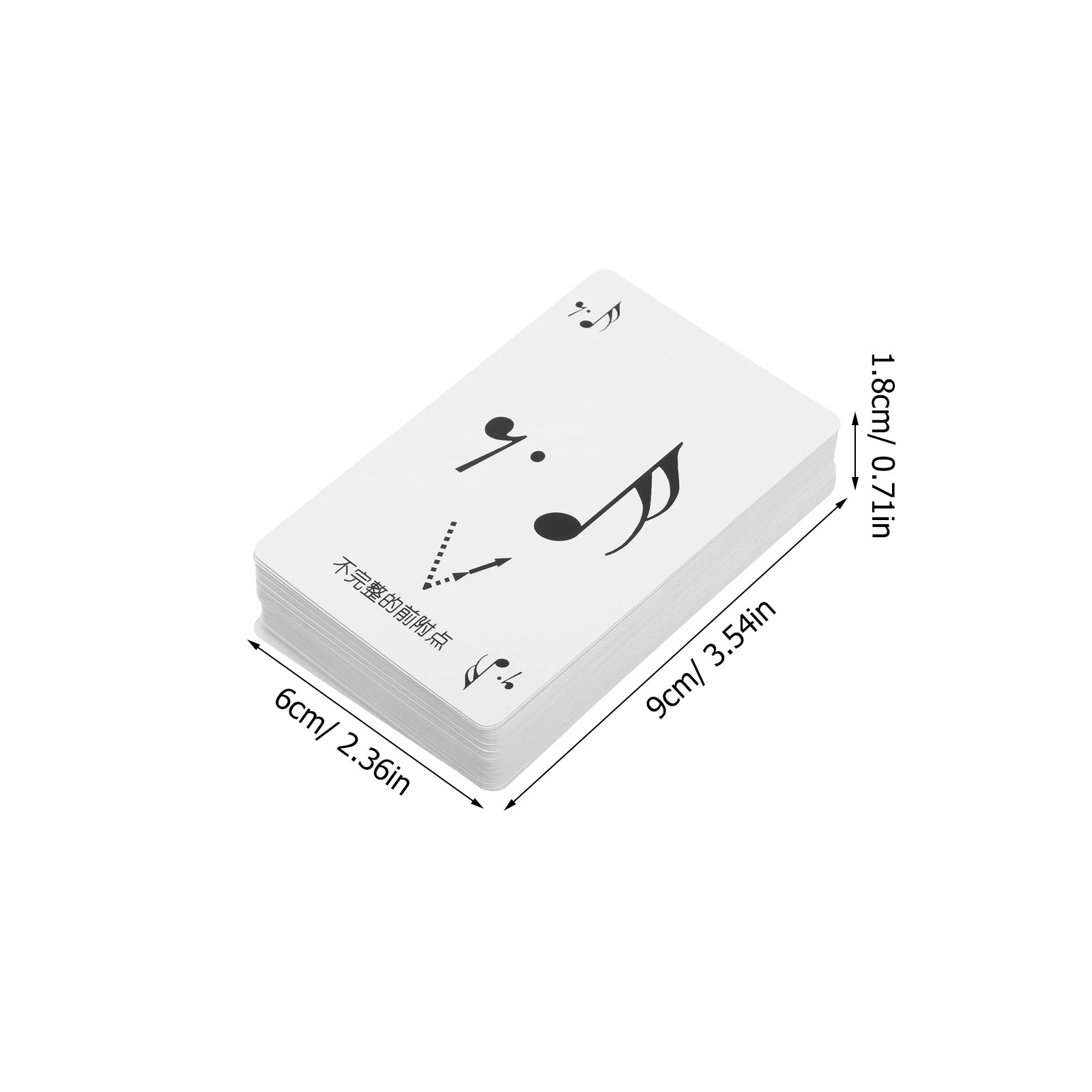 1 Zestaw Kart Rhythm Poker do Edukacji Muzycznej, Kartki do Ćwiczeń Odczytu Nut, Nauki Teorii, Gry, Wytrzymałe, Przenośne, do Treningu