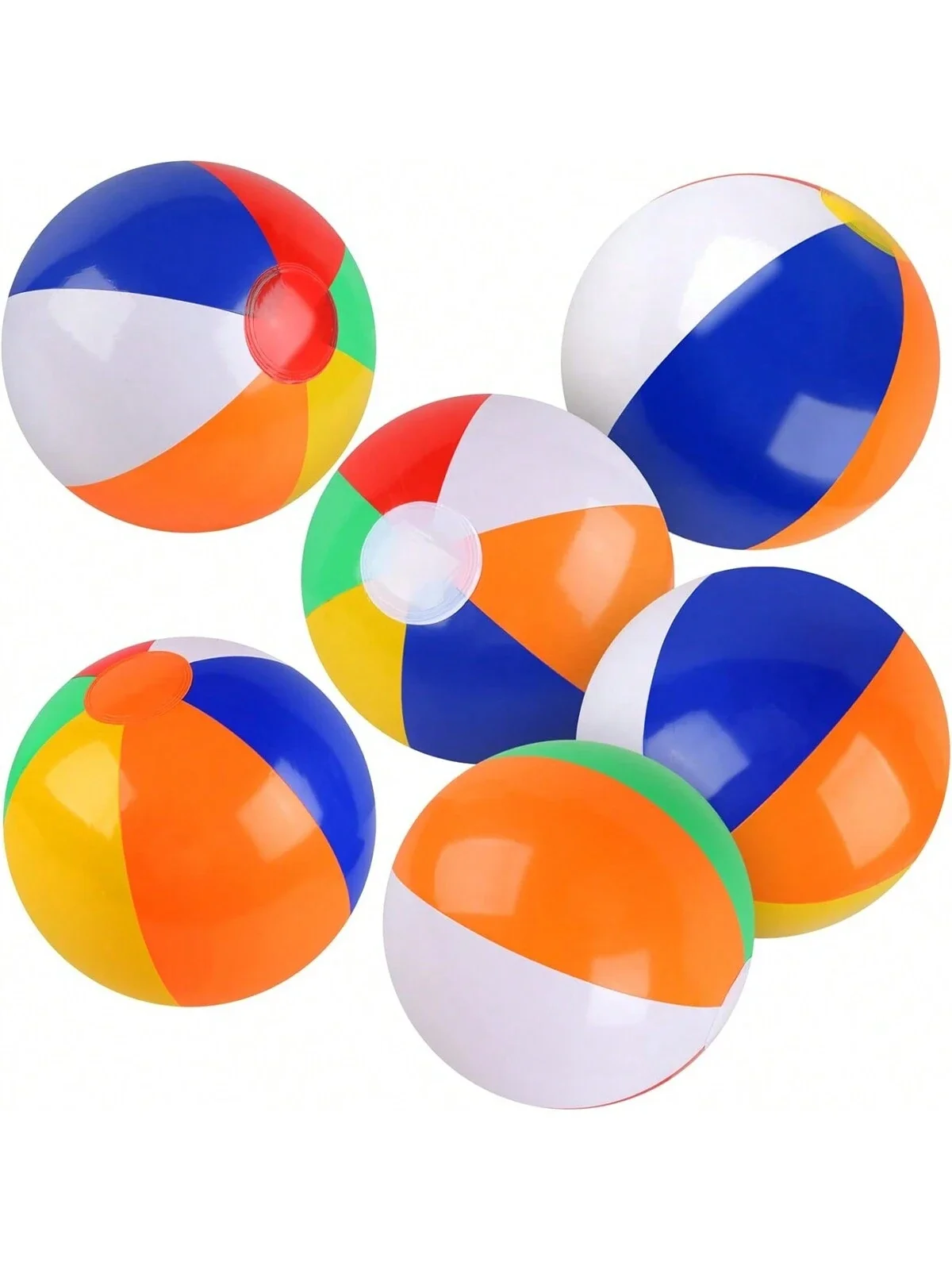 1pc strandballen, klassieke regenboog mini-strandballen, PVC-strandballen los, buitensport strandballen, gebruikt voor zwembadfeestcadeaus