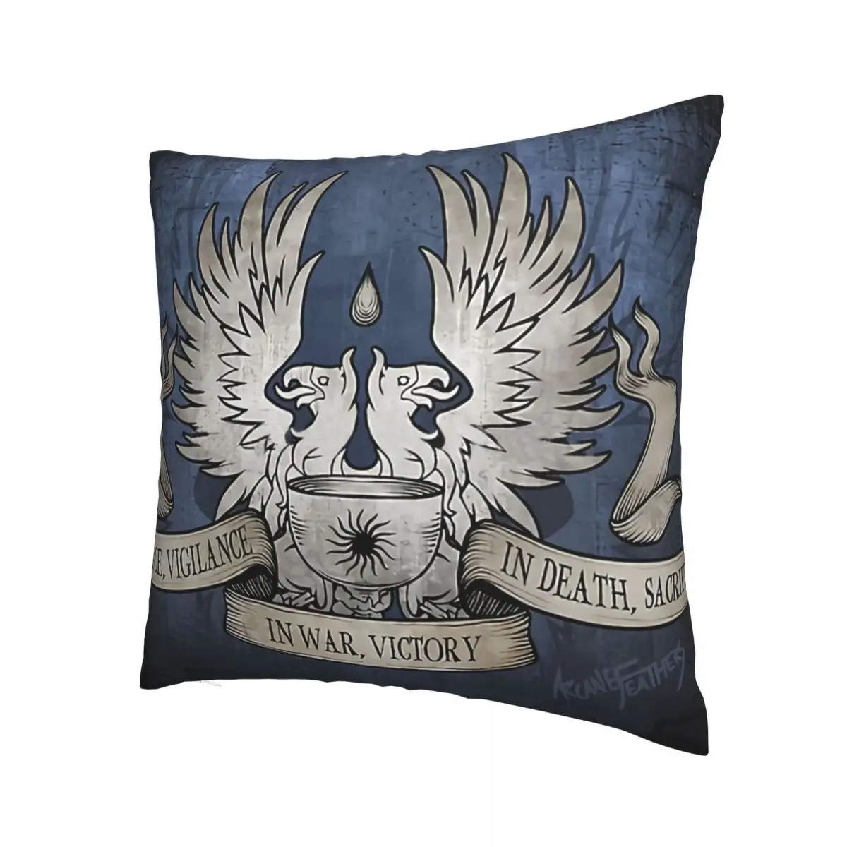 Dragon Age Grey Warden Motto Polyester Cushion Cover Hip Hop For Livingroom Office Decorative Kawaii Coussincase