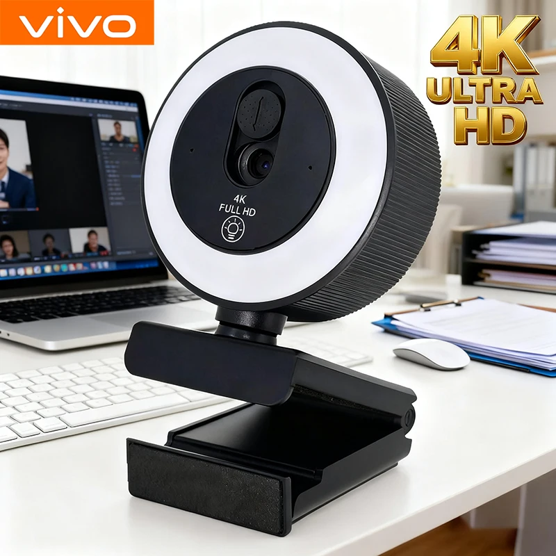 

﻿ Камера VIVO 4K HD Компьютерные веб-камеры 2K 1080P HD USB-камера с микрофоном Сетевая камера для потокового обучения в реальном времени