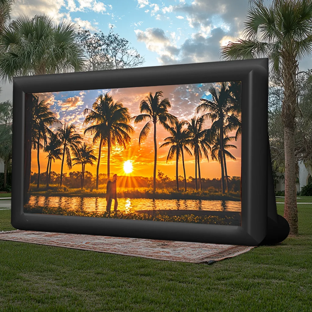 

6x4m Giant Inflatable Screen Commercial Movie Screen Professional Movie Screens for Outdoor Inflatable Movie Screen Customized
