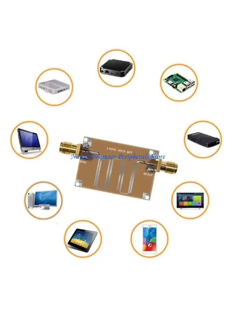 

F68C Reliable 2.4GHZ Microstrip Bandpass Filter Optimize to Noise Ratio for Clearer Reception Improve Quality