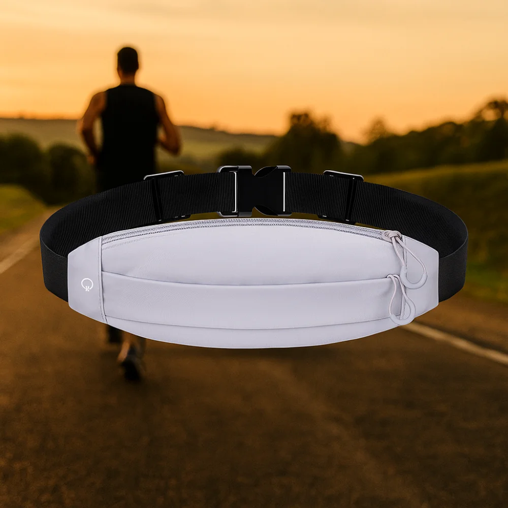 

Ultra-Thin Sport Mobile Waist Bag High Elastic Close Fitting Running Waist Bag Storage Breathable Sports Phone Bag Men Women