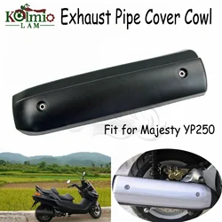 Black / Silver Fit For YAMAHA Majesty 250 YP250 Motorcycle Exhaust Pipe Cover Cowl Protector Majesty250 YP 250 Accessories