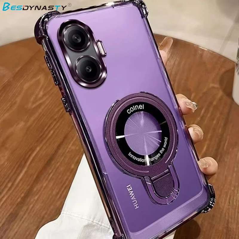 وسادة هوائية حامل مطلي بالكهرباء حافظة لهاتف Xiaomi POCO X7 F7 F6 X6 M6 F5 PRO غطاء خلفي ناعم فاخر مقاوم للصدمات