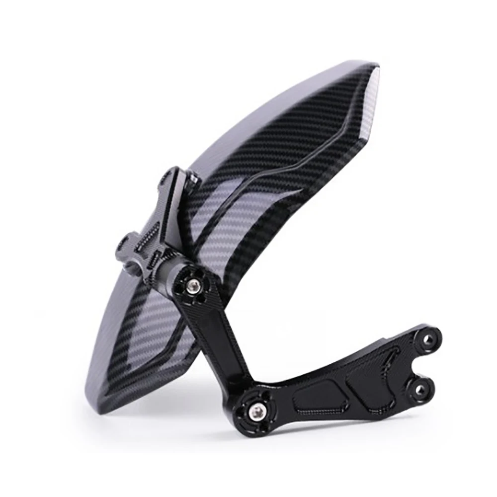 Motorcycle Rear Fender Wheel Mudguard Carbon Fiber Splash Guard Cover Without Bracket for Tires Below 14 Inch, MF060-B