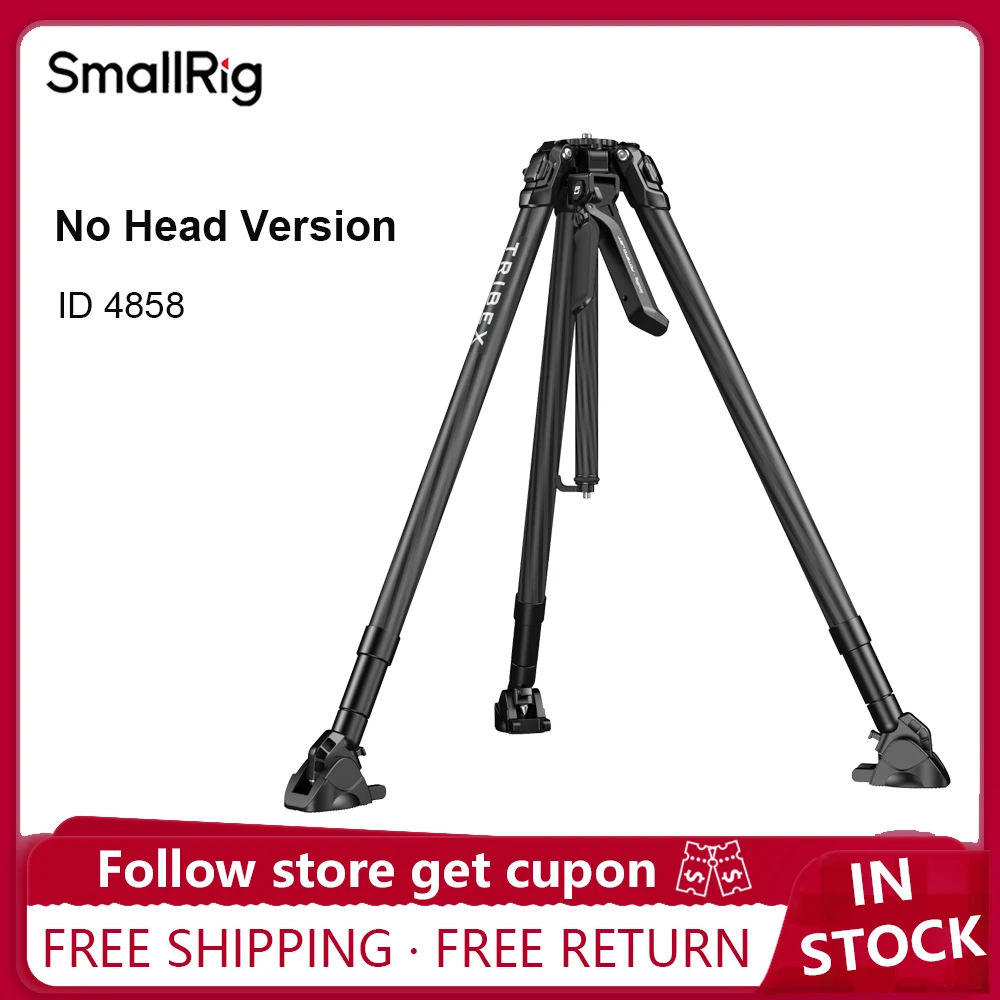 SmallRig Potato Jet Tribex Hydraulic Carbon Fiber Tripod No Head Version for Outdoor Videography Quick and Efficient Setup