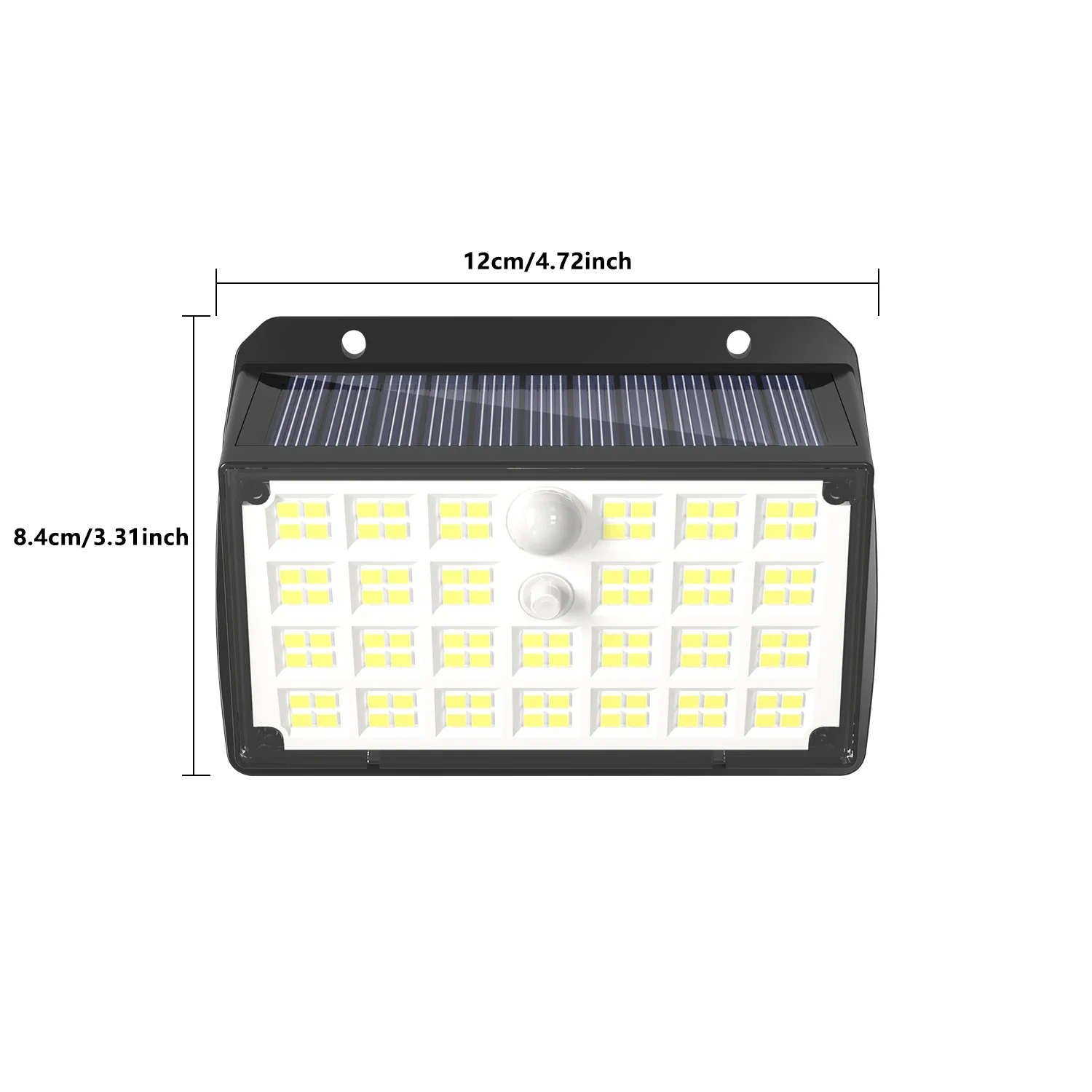 104 LED Wall Sensor Light, Intelligent Outdoor Solar Street Lamp, 3 Modes Solar Motion Light, IP65 Outdoor Wall Light for Garden