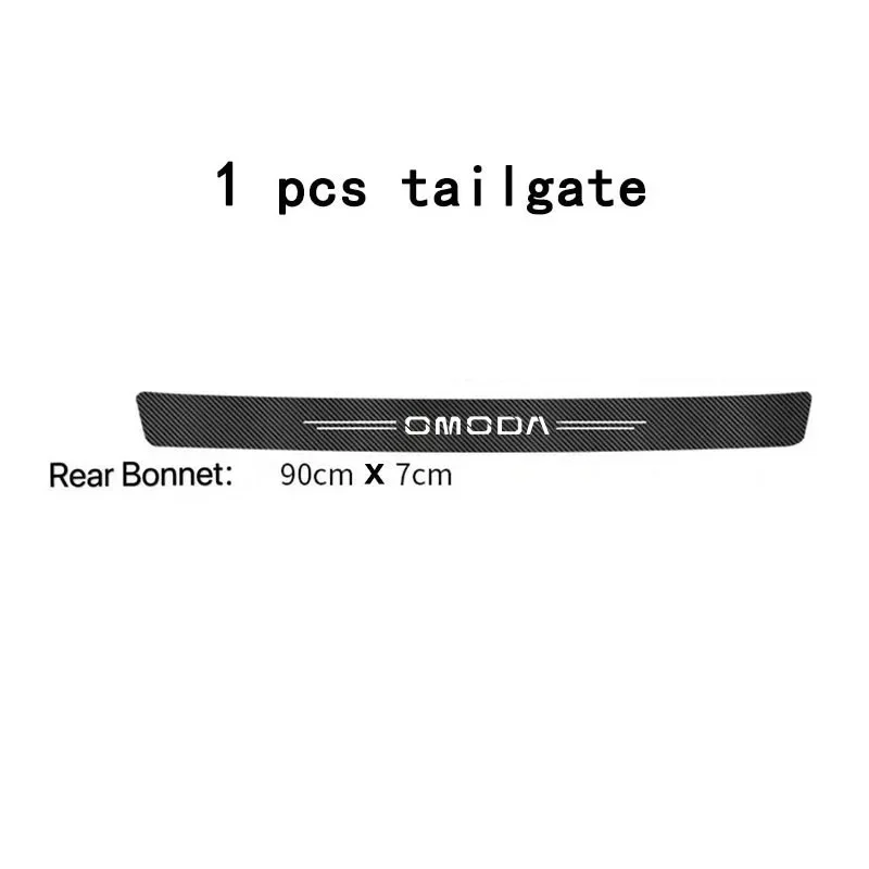 4Pcs Carbon Fiber Anti‑Scratch Threshold Decal For Chery Tiggo7 Tiggo8 Pro Omoda C5 Jaecoo J7 Door Step Protector Exterior Acces