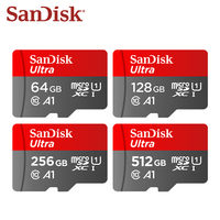 SanDisk TF Card Ultra microSDXC Memory Card USH-I 1TB 512GB 256GB 128GB 64GB microSDHC 32GB A1 MicroSD Card Flash  Memory card