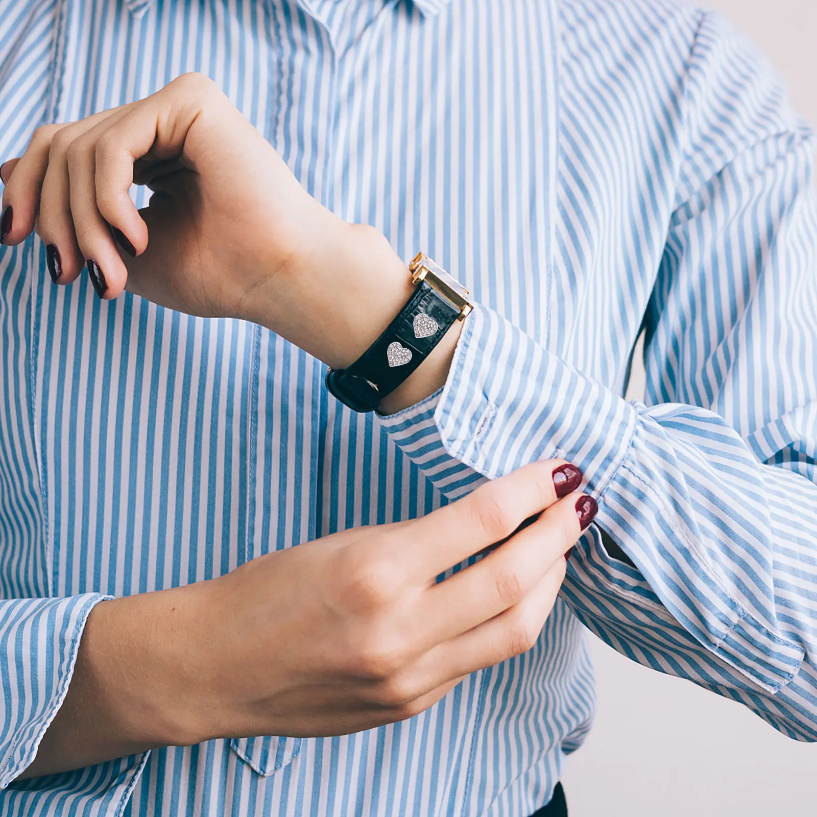 3 szt. Ozdoby do paska zegarka, metalowe dekoracje na pasek, odporne na zarysowania akcesoria do paska zegarka, unisex