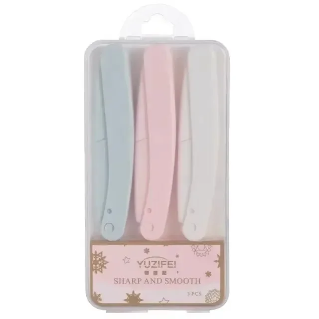 3 pezzi coltello da tasca profiler per sopracciglia rimozione dei peli sopracciglio shaper rasoio epilatori facciali trimmer per sopracciglia per viso da donna