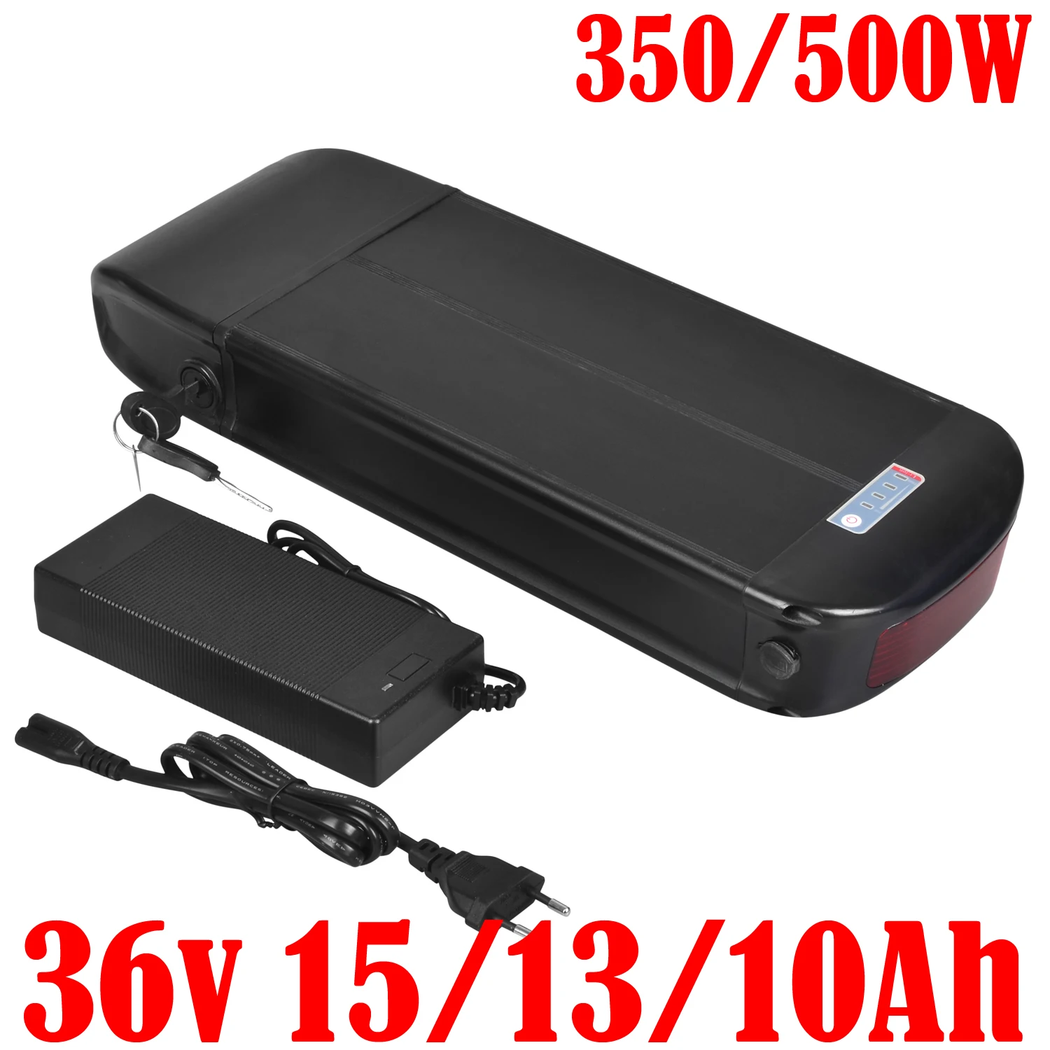 

36V 10AH electric bicycle battery 36V 500W eBike battery 36V 8AH 9AH 10AH 12AH 13AH Lithium battery with 15A BMS with 2A charger