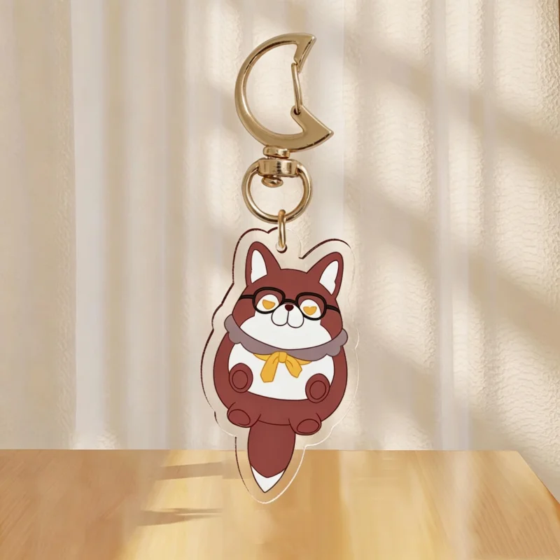 Love and Deepspace Valko Acrylic Keychain Cute Werewolf Chibi Double-Sided Anime Game Pendant Bag Charm Gift for Fans