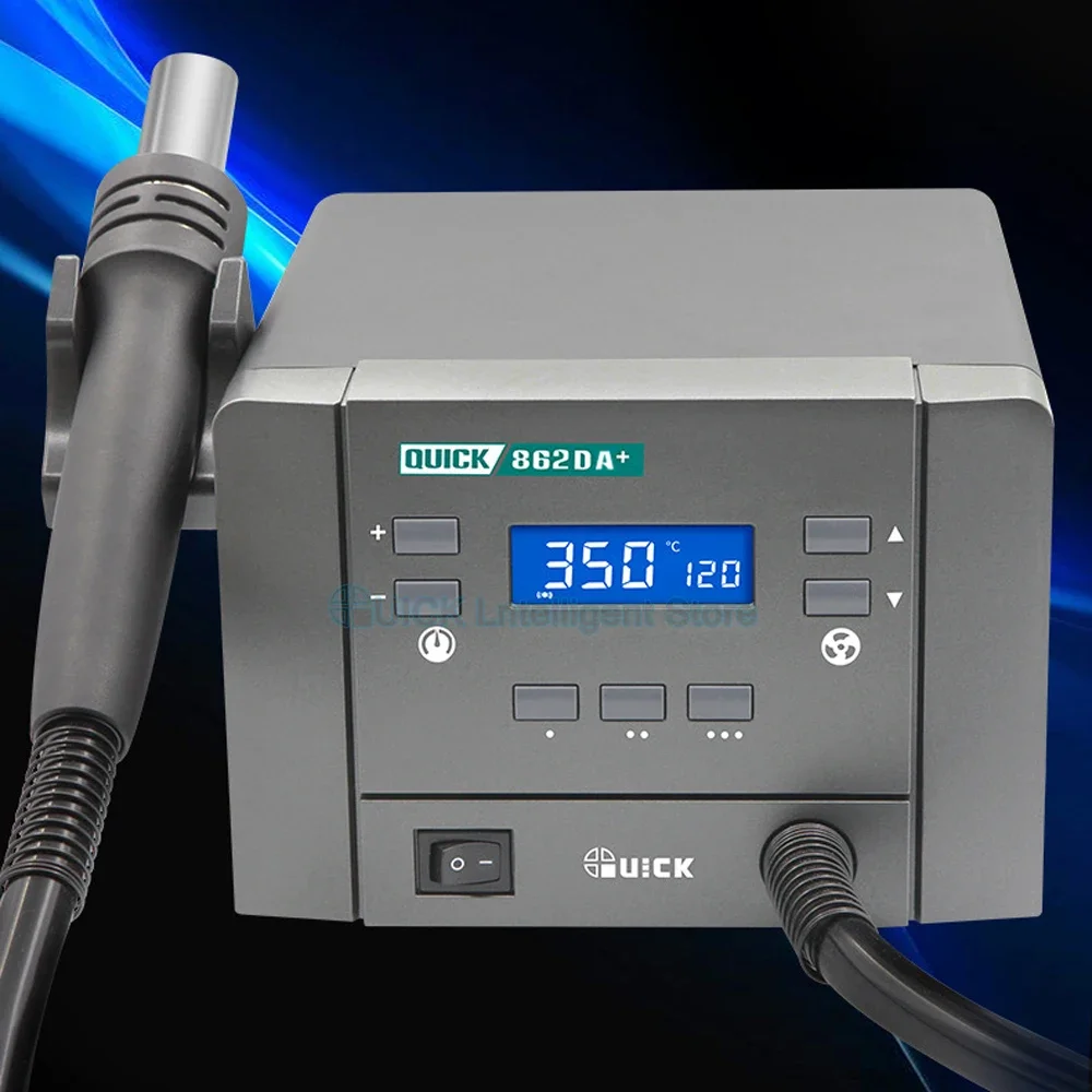 Soldering Stations QUICK 862DA+ Hot Air Gun Rework Stations Heat Gun welding station Hot Air Disassembly For BGA SMD Repair