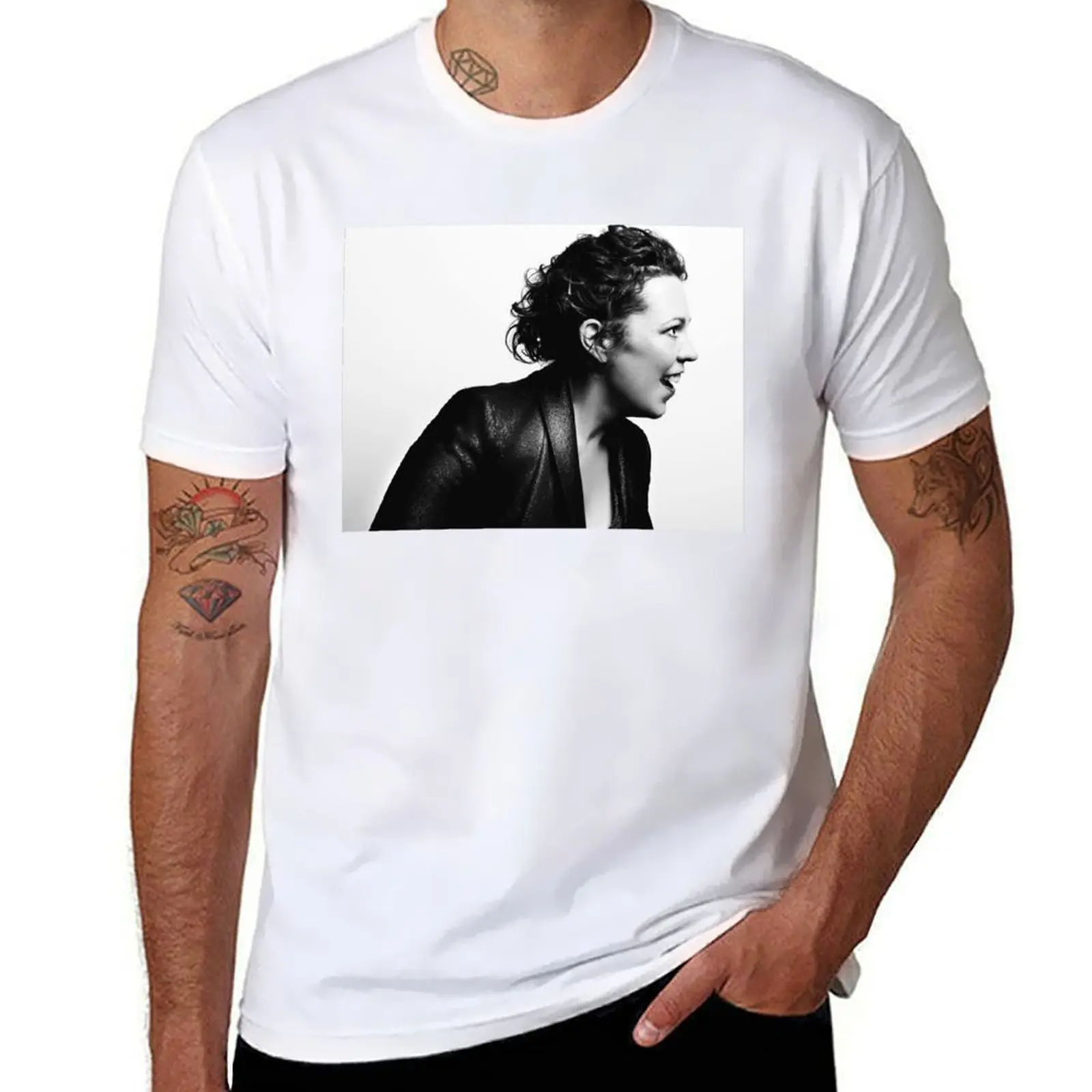 

Olivia Colman T-Shirt man t shirt luxury cotton t shirt man T-Shirt