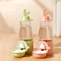 Leakproof Pet Water Dispenser 600ml Anti-Splash Rabbit Drinking Bowl Hanging Design No Spill Automatic Water Feeder