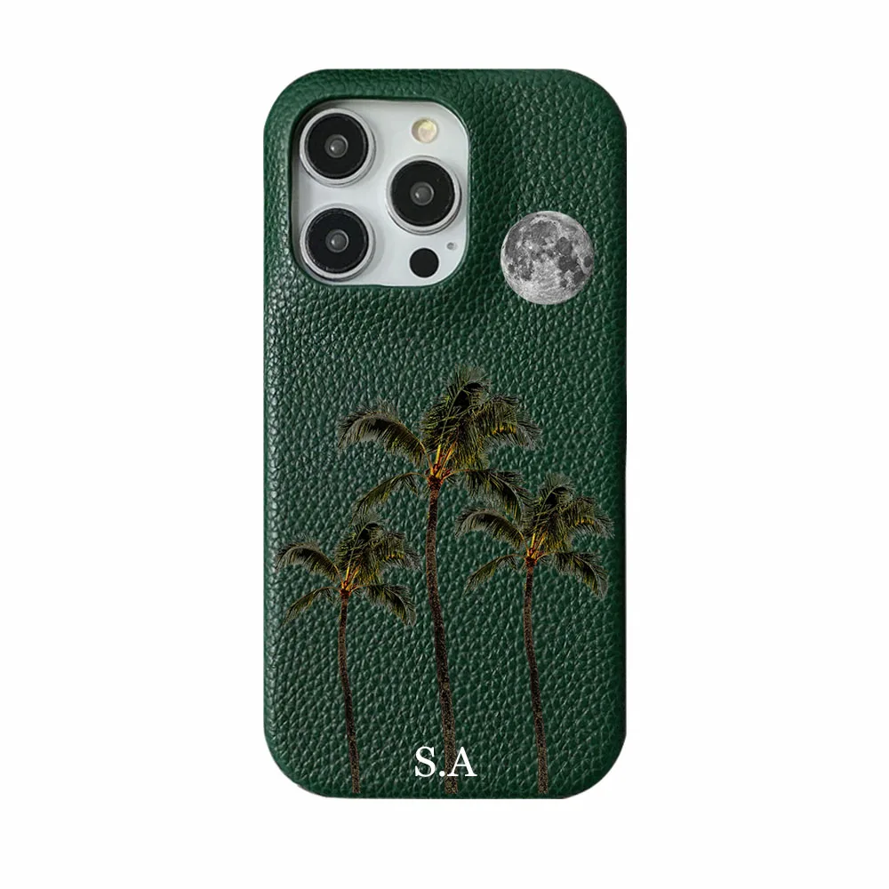 حافظة جلدية ناعمة من جلد البولي يوريثان بأحرف أولية لهاتف آيفون 14 13 15 Pro Xs Max 12 Mini 11 XR 16 Plus أغطية فاخرة