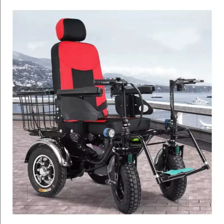 Four-Wheel Automatic Wheelchair with 150kg Capacity