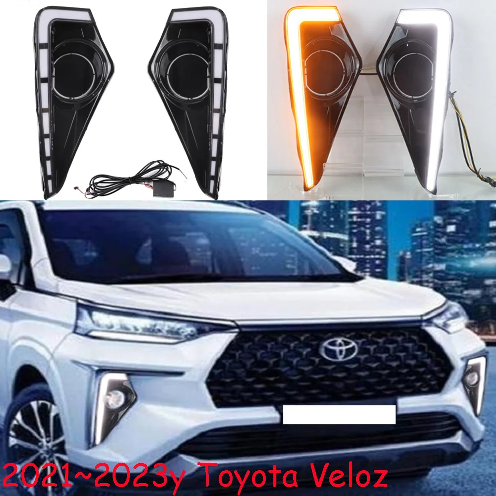 

car accessories bumper headlight for Toyota Veloz daytime light 2021~2023y LED for Toyota headlamp Fog light