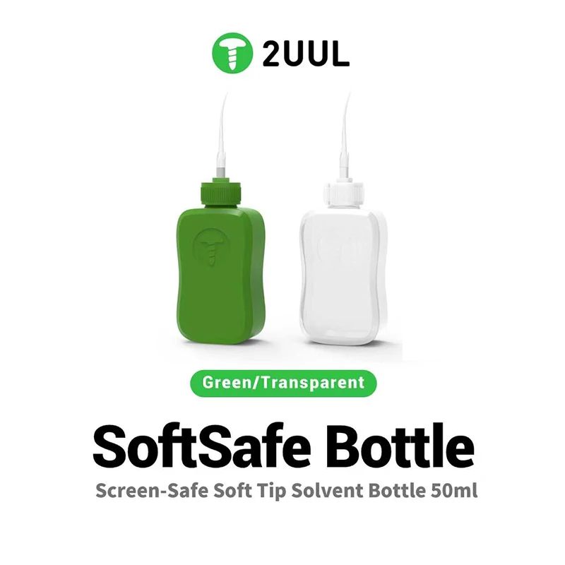 2UUL CL51/CL52 Scratch-resistant screen Bottle Soft Tip Solvent Bottle 50ml for Alcohol Frame Glue Removal mobile phone repair