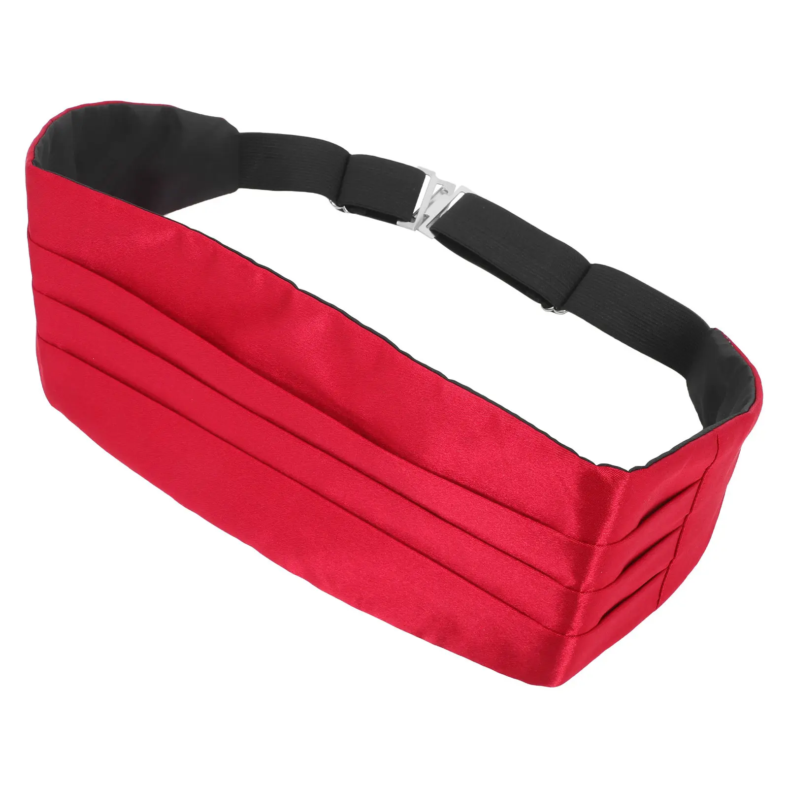 

Men's Red Satin Cummerbund Adjustable Formal Waistband Tuxedo Belt Wedding Event Evening Party Elegant Suit Cummerbund Dress