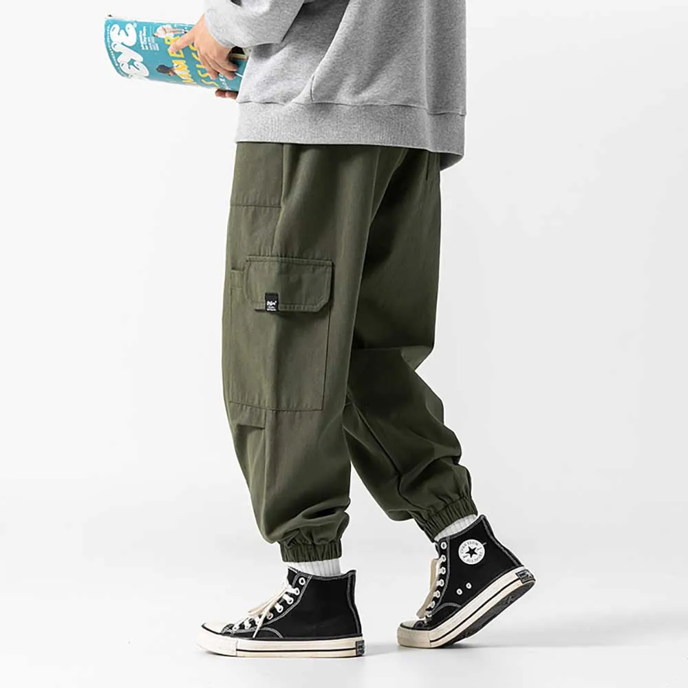 New Fashion Cotton Joggers Cargo Pants Men Loose Baggy Casual Trousers Streetwear Hiphip Clothing