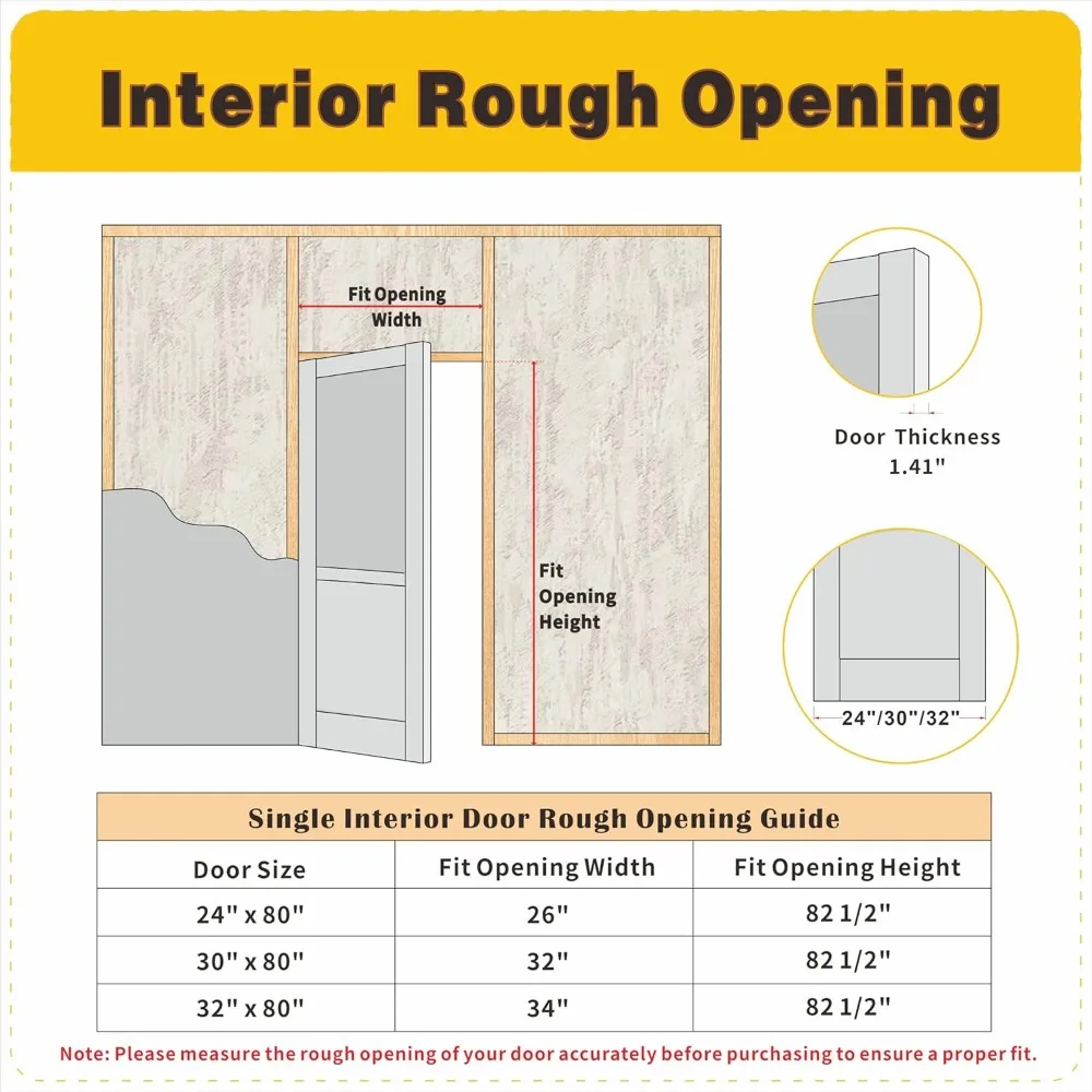 Puerta interior francesa de 30" x 80" - Paneles de puertas de despensa de vidrio esmerilado Half Lite, losa de una sola puerta para armario y baño, puerta interior