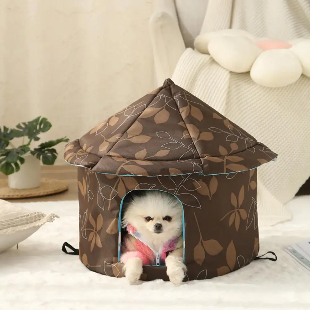 

Cat Nest Durable Foldable Cat Dog House Soft Comfortable Shelter for Outdoor Indoor Use Keep Pet Warm Cozy Small Dog House