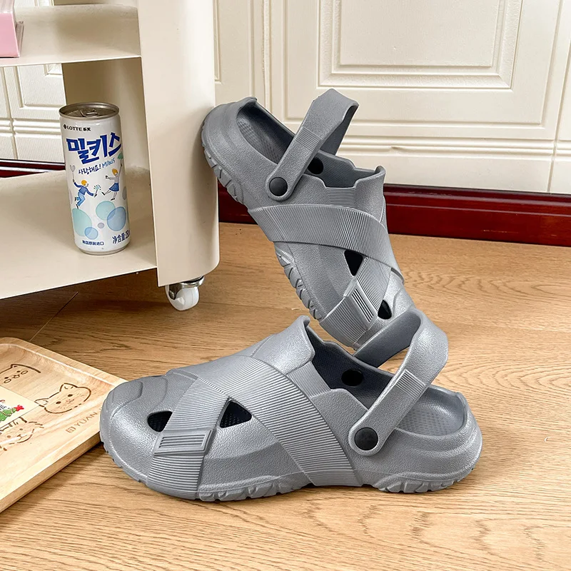Men's 2026 New Summer Outdoor Shoes with A Feeling of Stepping on Poop Anti Slip Anti Odor Beach Sandals for Driving and Fishing