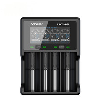 XTAR VC4SL Intellegent LCD Battery Charger USB-C QC3.0 Fast Charging 18500 18650 18700 20700 21700 Flashlight Batteries Chargers