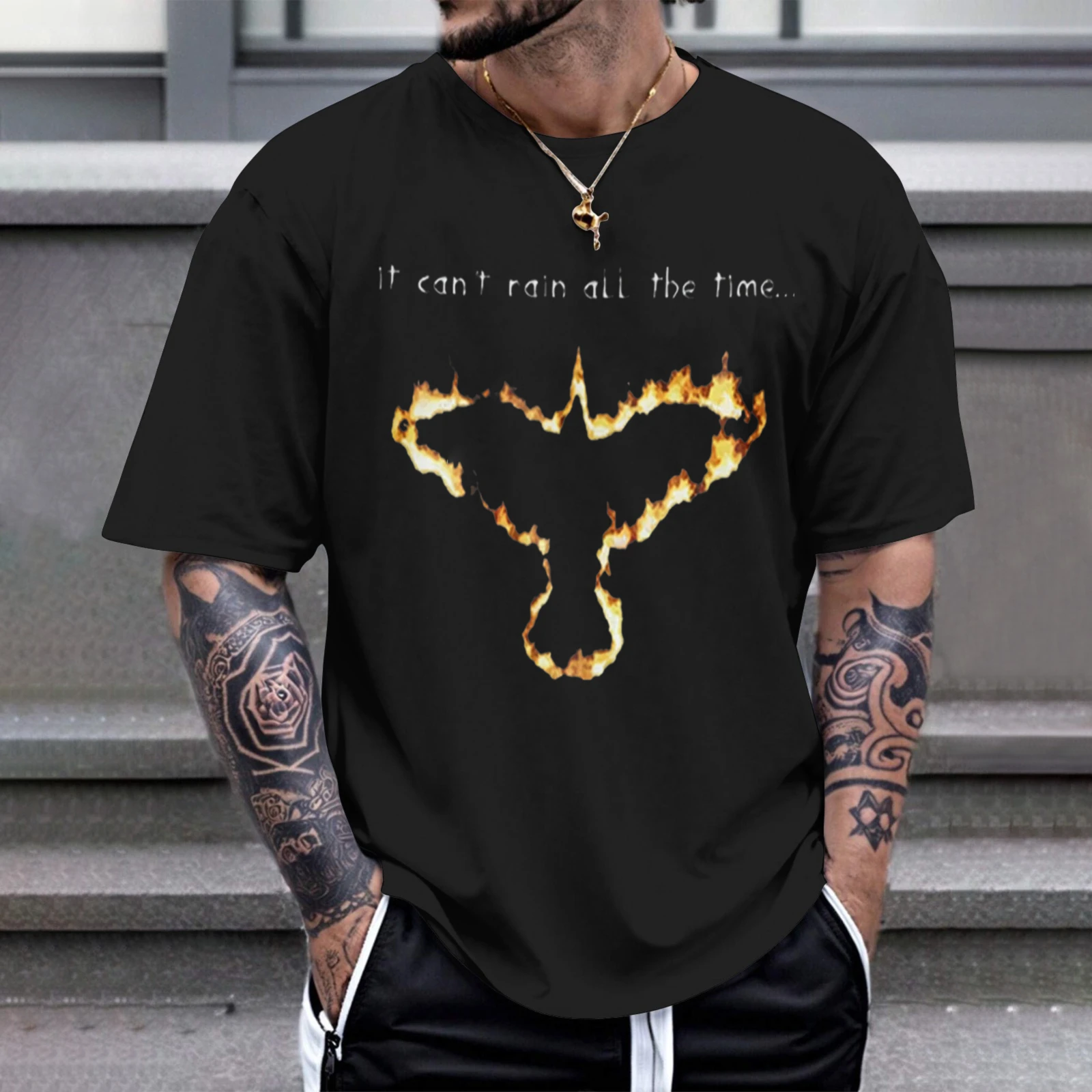 Herren-T-Shirt „It Can't Rain All The Time“ – perfekt für Freizeitkleidung, Partys und Karneval-Outfits