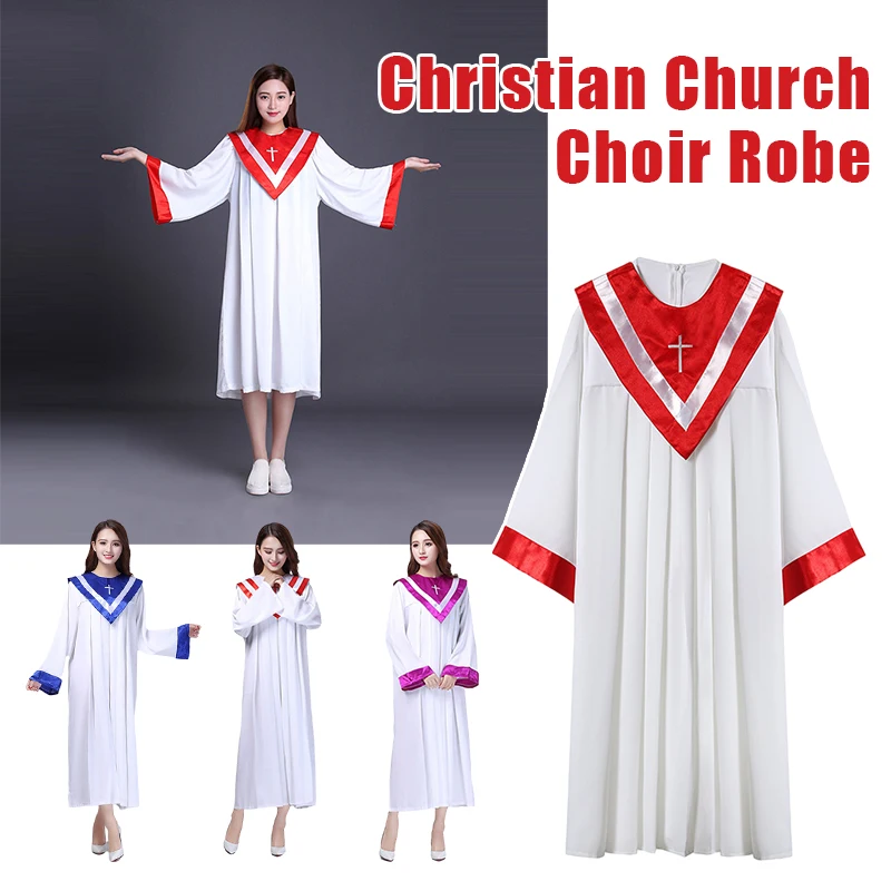 Christ Jesus Church Poetry Class Saint Costume Hymn Holy Christian Gown Robe Christian Garments Poetry Choir Singing Dress