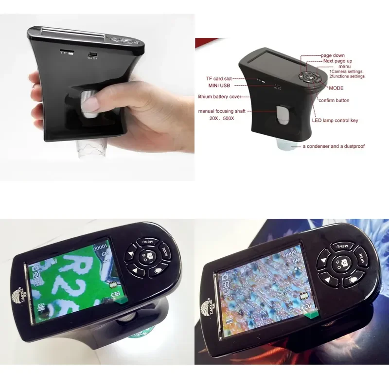 Liquid microscope handheld student microscope industrial microscope magnifying glass industrial camera