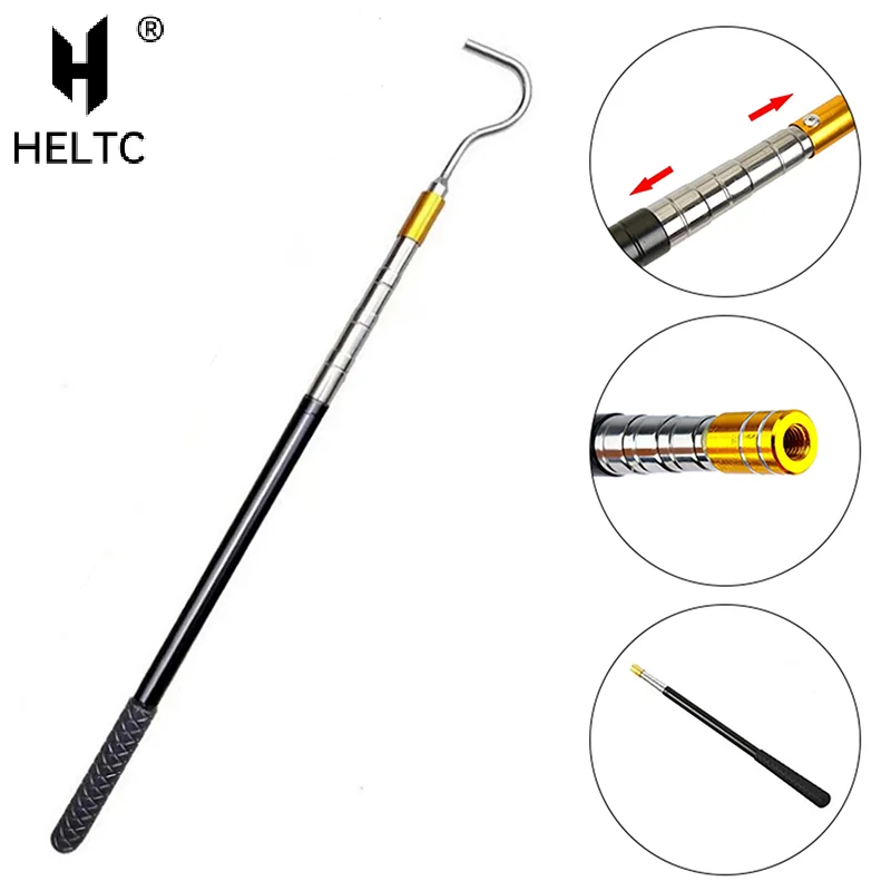 Scalable Snake Hook Reptile Catcher Stick Pole,Snake Handling Tool Kit For Rattlesnakes Python Copperhead Removal Catching