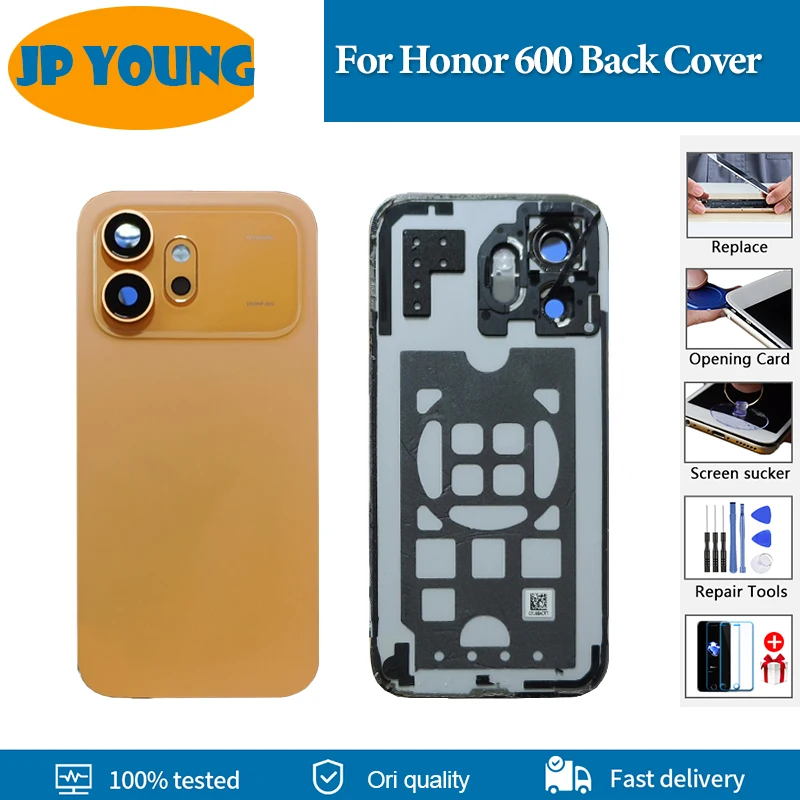 AAA+ quality Back Battery Cover For Honor 600 Back Cover Rear Case Housing Door For Honor600 VKJ-NX9 Back Cover Replacement