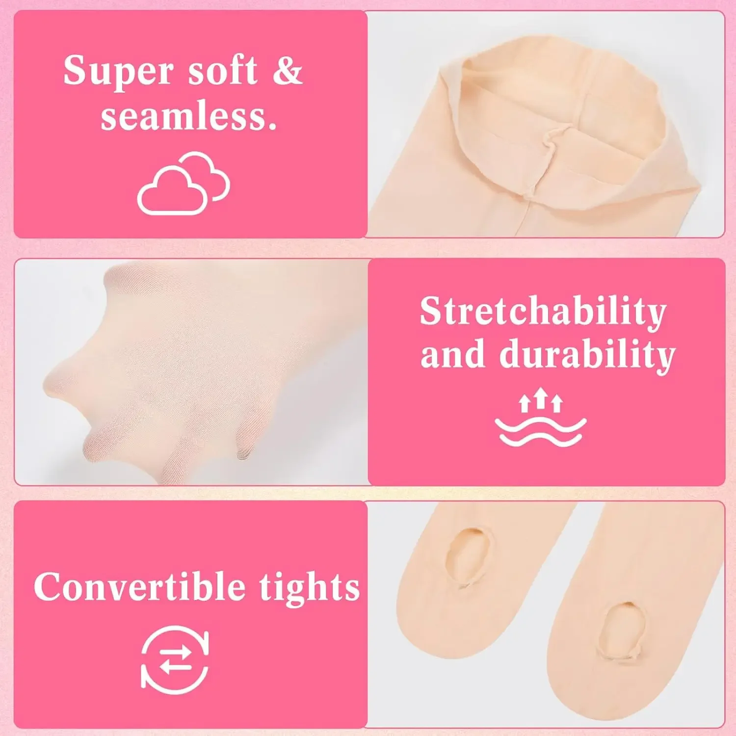 3/2/1 Pairs الفتيات الرقص اليوغا الجوارب الباليه جوارب للفتيات 1-8 سنوات الانتقال الجوارب الربيع والصيف والخريف والشتاء