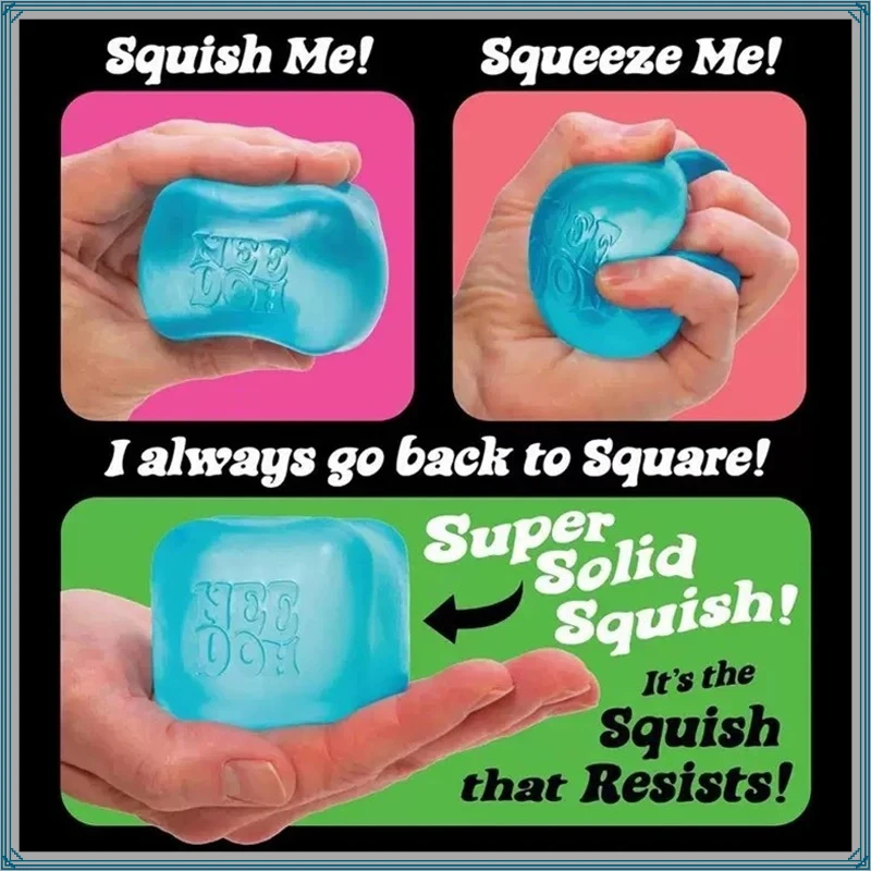Nee Doh Nice Cube Sensory Stress Squishy Toy Blind Box Reliever Fidget Tool for Anxiety & Focus Desk Sensory Cube for Adults - view 4