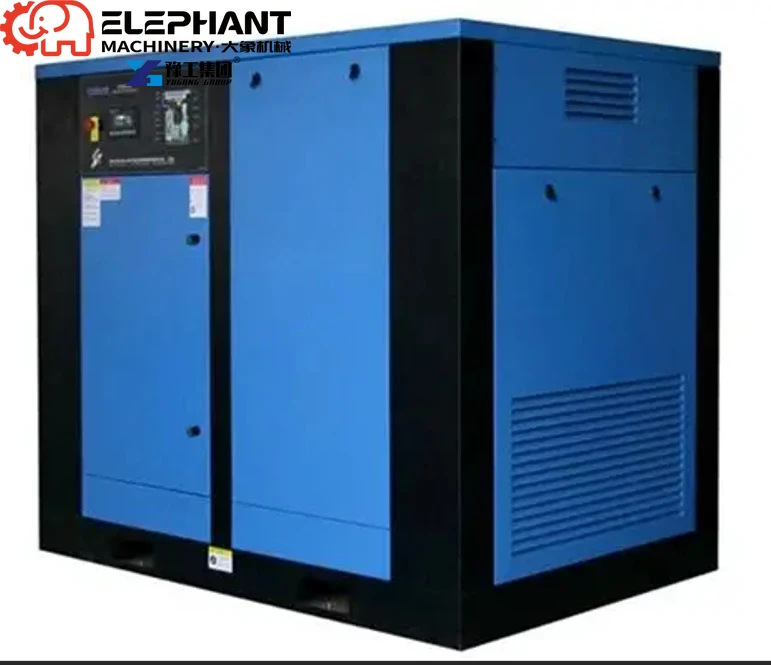 Industrial Upgraded Screw Air Cooled AC Powered PLC Motor Portable Air Compressor 7.5kw/10HP 11kw/15HP High Quality