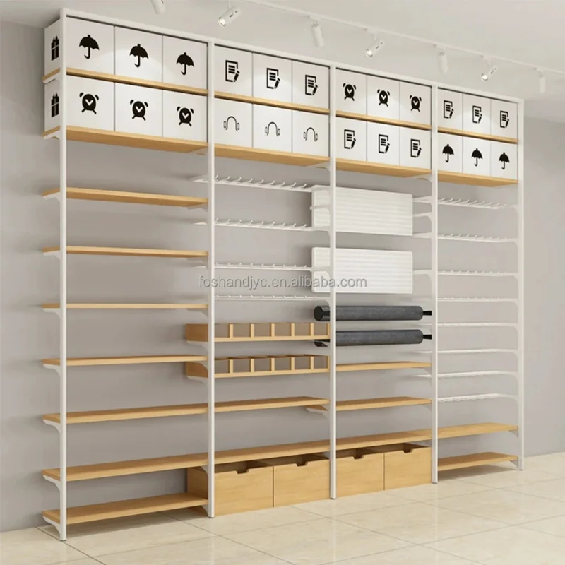 

Customize.Toy Grocery One Yuan Store so Whole Store 3D Design Solid Wood and Iron Shelves Display Rack Supplier