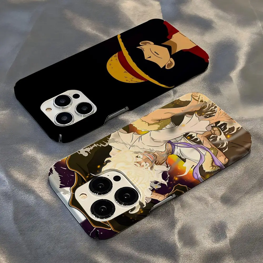 

Cartoon O-one Pieces Phone Case Hot For IPhone 16 15 14 13 12 11 Plus Pro Max Mini Glossy HD Hard Film Shell Cover