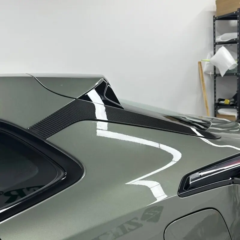 Dry Carbon Fiber C Pillar Trim Sticker Purple Gold Real Carbon Fiber Decal for Zeekr 001 23-26 Accessories