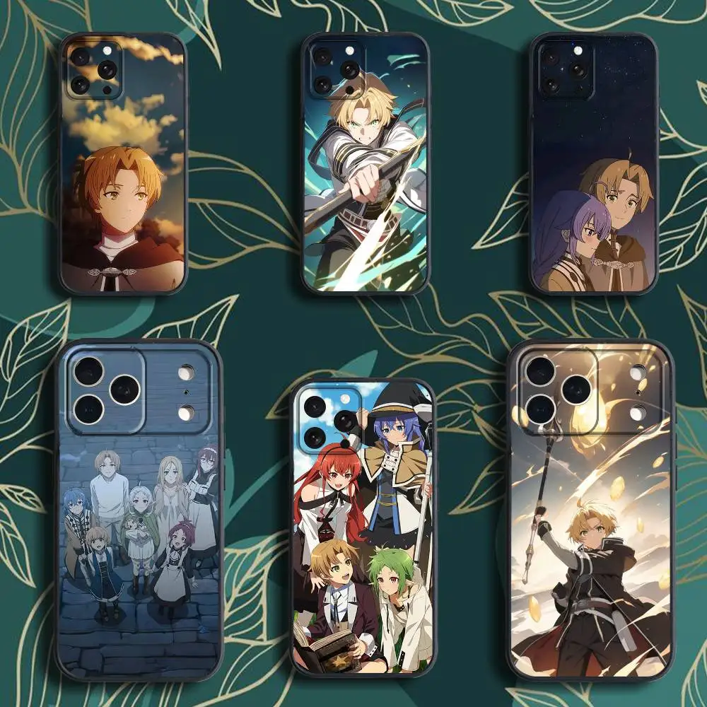 

M-Mushoku Tensei III Phone Case For iPhone 17,16,15,14,13,12,Pro,Max,Plus,E,SE4,Air,Mini Black Soft Box