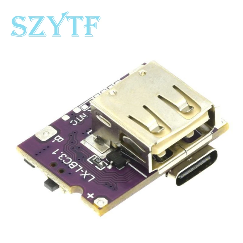 Mini Type-C Charger Motherboard 3A Charging And Discharging Integrated Module Rechargeable Mobile Phone 5V To 4.2V