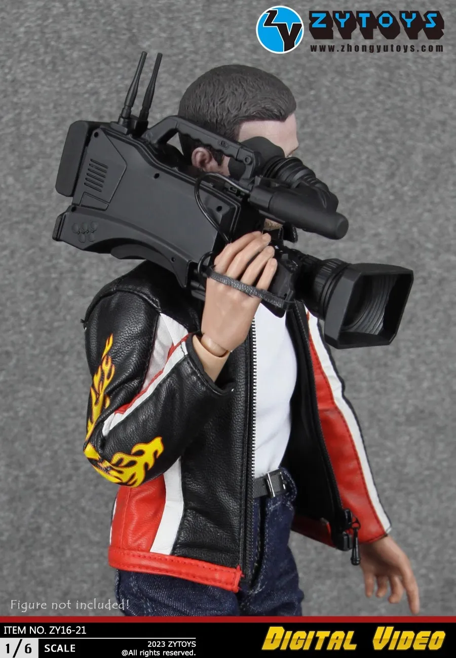 ZYTOYS 1/6 Scale ZY16-21 Digital Camera DV Reporter Set Model Toy Fit 12'' Action Figure In Stock Collection