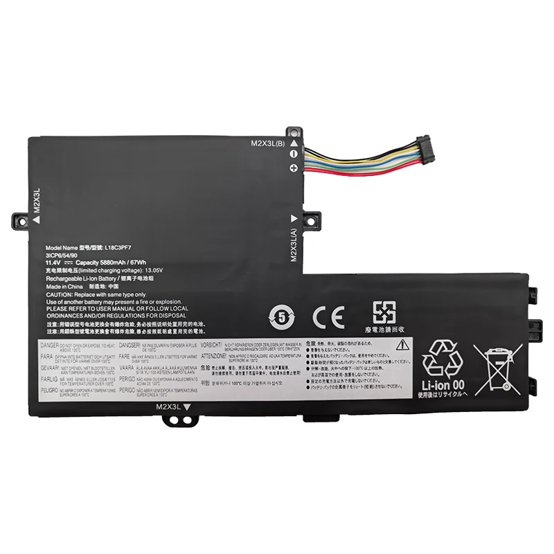 L18C3PF7 5880mAh/67Wh 11.4V Higher Capacity Replacement Laptop Battery for Lenovo IdeaPad 14 15 2019 S340-14 15