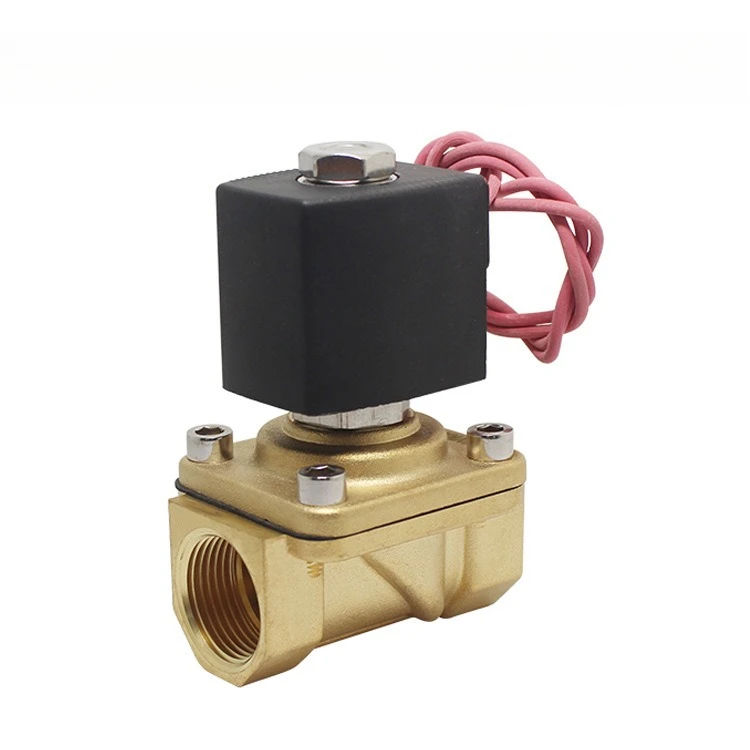 Brass water inlet normally closed solenoid valve direct-acting one-way switch explosion-proof coil