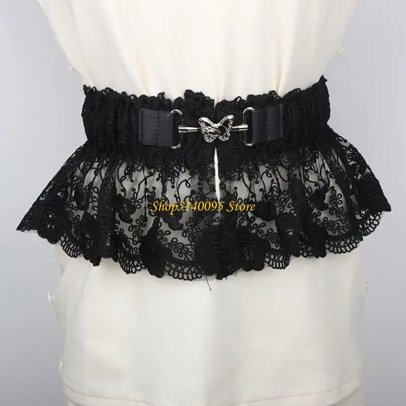 DXAE Black Body Shaping Belt Moisture Wicking Fabric Ergonomic Design For Teachers Tourists Extended Wear