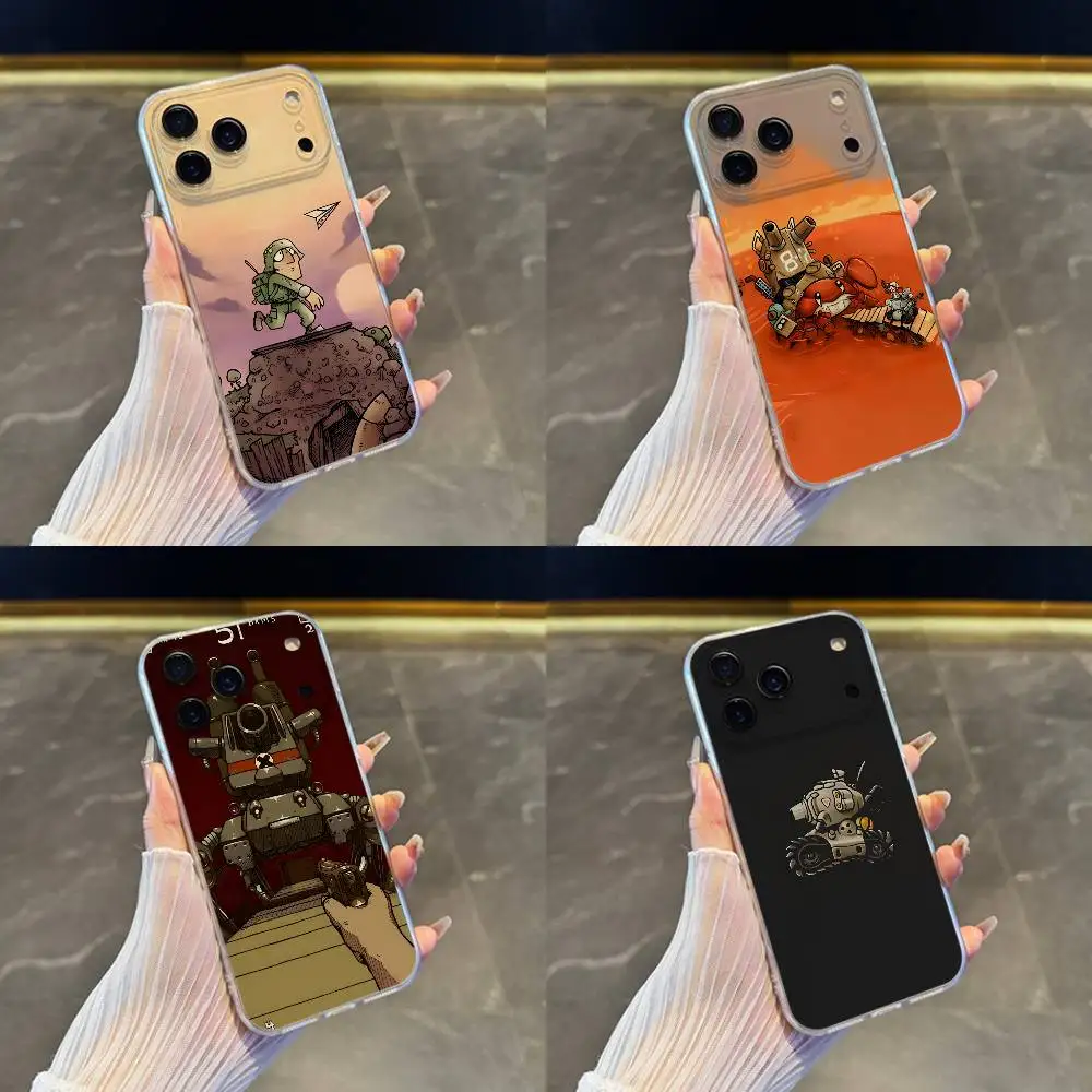 

M-Metal Slug Game Phone Case For iPhone 17,16,15,14,13,12,11 Pro,Max,Plus,X,XS,XR,SE4,E Mini Transparent Soft Cover