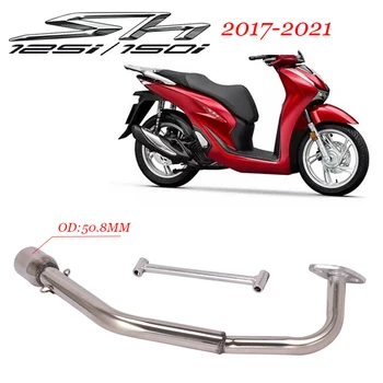 Full system Slip on Honda SH125 SH150i SH125i 2017 - 2021 motorcycle exhaust modified front middle link pipe escape muffler